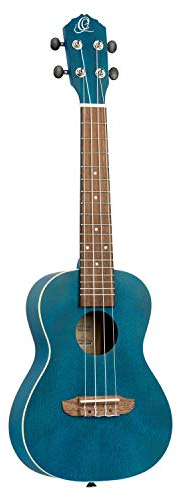 Ortega Guitars Konzert Ukulele Akustisch – Earth Series – Okoume, Dunkelblau (RUOCEAN)