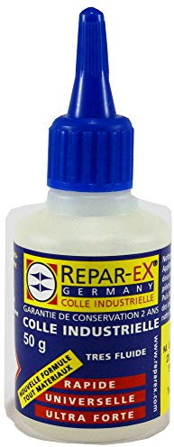 Repar-ex - Colle Repar-ex Professionnelle - Colle Forte Tous Supports - Flacon de 50 Grammes