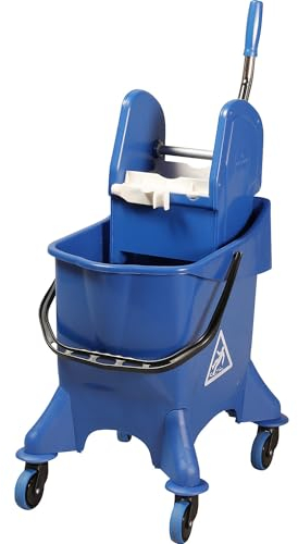 kaiserkraft | Nasswischwagen | 1 x 30-l-Einfachfahreimer | Profi-Mopp-Presse