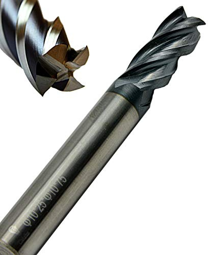Corintian VHM Schaftfräser 4 Zähne - AlTiN Beschichtung, Ø 1-20mm, Hochleistungsfräser für Metall & Nichteisenmetalle, CNC geeignet