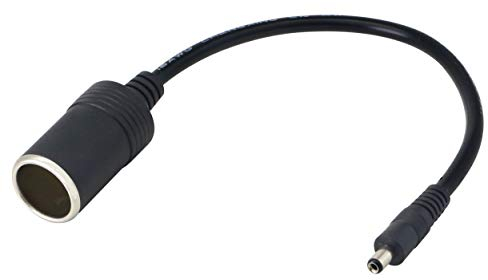 CERRXIAN 12 / 24V Prise Allume-Cigare Voiture connecteur Femelle DC 5.5mm x 2.1mm à Prise Allume-Cigare Femelle Adaptateur de câble de Chargeur de Voiture
