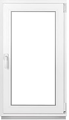 Premium Kunststofffenster Von Komforta - Kellerfenster Weiß Argon Isoglas BxH: 400 x 800 mm Garagenfenster/Gartenhaus Fenster BxH: 40 x 80 cm 3-fach Verglast Din Rechts Funktion Dreh Kipp Fenster