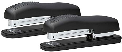 Bostitch Office Ergonomic 20 ark skrivbordshäftapparat, svart, 2-pack