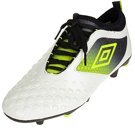 Umbro UX Accuro Ii Premier Firm Ground Fußballschuh für Erwachsene, Unisex, (weiß), 45 EU