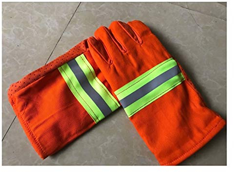 Sonnenschutzhandschuhe. Hitzebeständige Handschuhe - Handschutz zum Kochen, Backen, Kamin, Grillen (Color : Orange, Size : L)