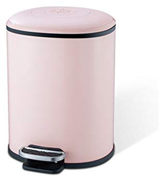 XCC Mode Poubelle ménagère Peut avec Couvercle et pédale de Salle de Bain Cuisine Cuisine Salon Chambre Poubelle Poubelle Gain de Place (Color : B, Size : 12L)