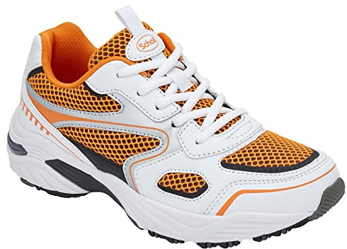 Scholl Donna Sprinter Plus, Sneaker, Bianco/Arancio 41