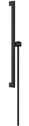 hansgrohe Brausestange Unica E Puro, Duschstange 65cm mit Brauseschlauch Isiflex 160cm und Easy Slide Duschkopfalterung, Mattschwarz