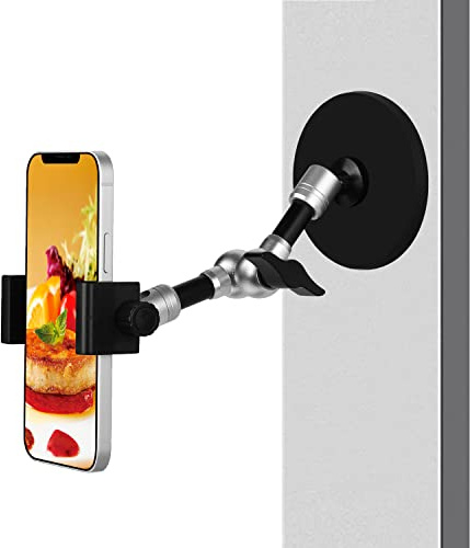 AYIZON Magnetische Handy Halterung, 18cm klappbarer Halter für Golfwagen, Traktor, Mechaniker, Auto, LKW, Boot, Gabelstapler, Fitnessstudio, kompatibel mit iPhone, Samsung-Handys