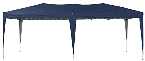 TUKAILAI 3 x 6 m Pop Up Gazebo Marquee Anti-UV Party Wedding Tent Awning Event Shelters with Heavy Duty Steel Frame & Storage Bag, Canopy for Outdoor Garden Four Seasons Blue