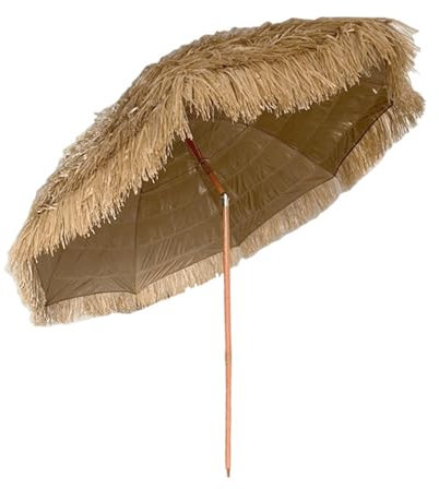 TRGCJGH Sonnenschirm Hawaii, Gartenschirm rund, Terrassenschirm Marktschirm knickbar, Strandschirm für Balkon, Terrasse, Garten(240cm/7.8ft)