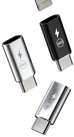 (65w)USB C Stecker Auf Lightning Female Lade Adapter(3 Stück) Type-C Schnelllade Power Kabel Buchse Thunderbolt Android Handy Charger Cable Zubehör für Apple iPhone15 iPad Kompatibel für Samsung L-tp