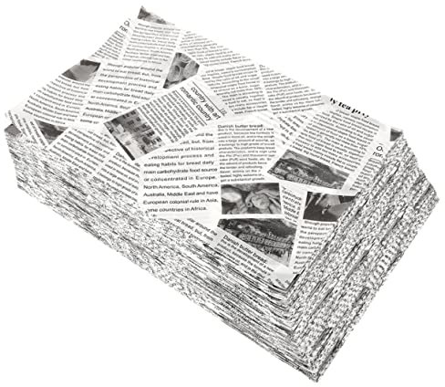 CIYODO 120 Blatt Fettdichtes Lebensmittelverpackungspapier Multifunktionales Sandwichpapier Für Pommes Frites Retro-brotpapier