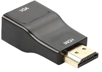 LIWEARE Adaptador HDMI a VGA, 1080P macho a hembra, adaptador de cable para ordenador, escritorio, portátil, PC, monitor, proyector, HDTV, Xbox y más (negro)