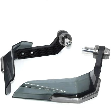 JUSTCATYS Windschutz für die Hände Für XL1000 V Varadero XL 1000 125 Motorrad Zubehör Handschutz Windschutzscheibe Hand Guards Griff(NO Logo Titanium)