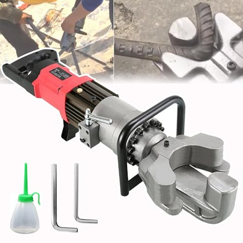 SNBGRYE Plieuse Hydraulique éLectrique De Barres d'acier, Plieuse Portative De Barres d'acier De 1100W, Angle De Pliage 5s 0 ° -130 °, UtiliséE pour Plier des Barres d'acier De 4 à 22mm