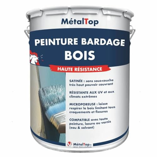 Metaltop - Peinture Bardage Bois - Gris anthracite - RAL 7016 - Pot 1 L