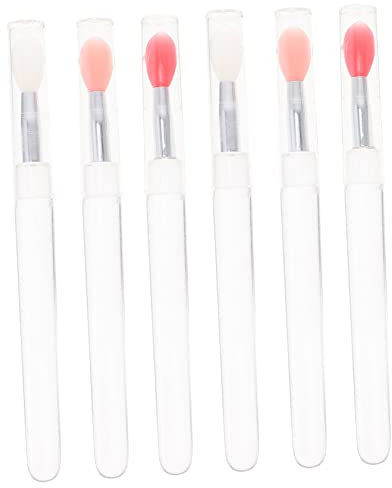 Happyyami 6stücke Silikon Lippenpinsel Mit Deckel Für Lippenstift Applikation Kompakt Und Tragbar Für Frauen Mädchen Make-up