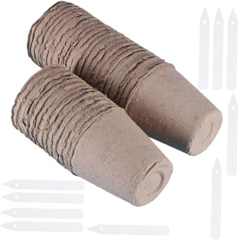 UKCOCO 40piezas Macetas De Turba para Plántulas Tazas para Germinación para Jardinería