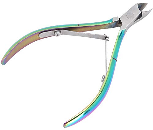 Nipper per Cuticole, Strumento Uso Professionale per Manicure e Pedicure, Acciaio Inossidabile, Lama Tagliente, Tagliare le Unghie, Design Ergonomico, Conveniente per Uso Domestico o Professionale