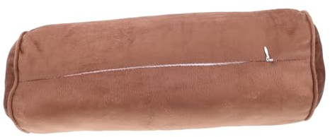 BESPORTBLE Memory Foam Neck Roll Pillow Round Cylinder Foot Rest Cushion for Neck Waist and Foot Therapy Luxurious Velvet Comfort for Sleeping Yoga and Beauty Treatments