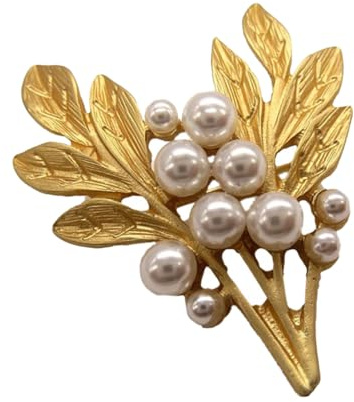 ULDIGI Broche Orchidée Alliage Élégante avec Imitation pour Femme Décoration Unique et Classique Accessoire Raffiné pour Robe et Costume pour Mariage et Fête
