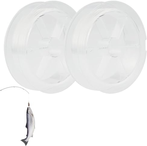 Fil de Pêche Nylon,Fil de Peche Transparent 200m/0,45 mm,Ligne de Peche Truite,Lignes de Pêche Monofilament,Forte Tension Résistant à l'usure pour Truite,Carpe,Poisson,Sandre