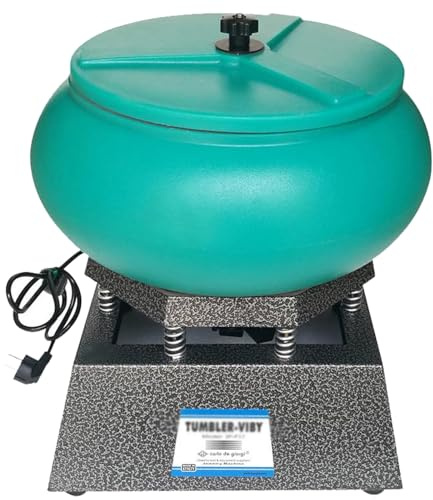 LXPINGMM Lucidatrice Vibrante da 3,5/6,2/12 Litri, Macchina frattazzatrice, per levigatura e lucidatura di superfici di Pezzi, Accessori per Gioielli, Parti Metalliche, ricambi Auto L