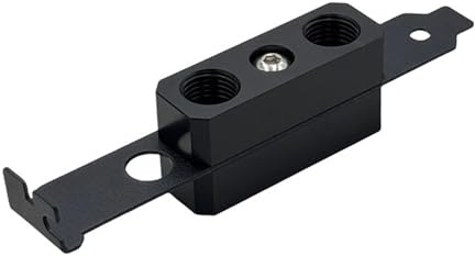 Pass Through Fitting PCIE Baffle Type Holder Threading Seat Module for Computer External Water Cooling Accessories Split Build PCIE Position Board Replacement Accessories Through Plate Fitting Module