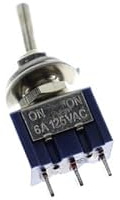 Lot de 5 interrupteurs à bascule unipolaires bidirectionnels MTS102 6 A/125 V