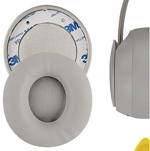 Geekria Replacement Ear Pads for Beats Solo Pro (A1881) Headphones Ear Cushions, Repair Parts (Grey)