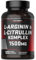 L Arginine Citrulline 1500 mg | L Arginine 1000 mg et L Citrulline 500 mg | 120 Gélules Vegan | Complexe Acides Aminés Hautement dosé| par Horbaach