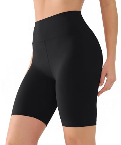 VALANDY Creamlush 8 High Waisted Cycling Shorts for Women | Buttery-Soft Comfort, Flexible Stretch, Anti-Chafing, Pill Resistant, Yoga, Lounging and Everyday Wear, Sizes S-5XL