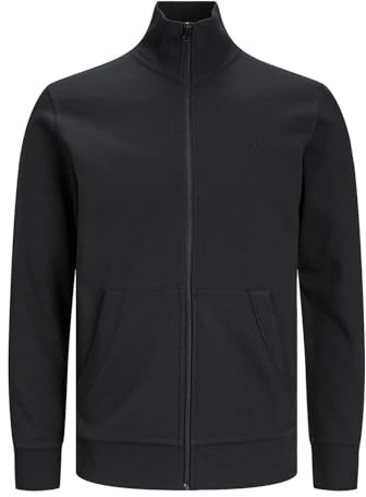 JACK & JONES Male Sweatshirt mit Reißverschluss Plus Size Einfarbig Sweatshirt mit Reißverschluss