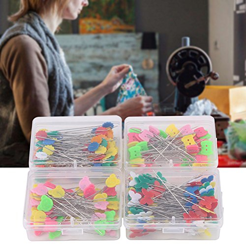 LetCart Stecknadeln, 300 Stück Blumenkopf Nadeln Show Edelstahl Stecknadeln Glaskopfstecknadeln für Basteln Nähen Säumen Craft,Jewelry Komponenten Dekoration