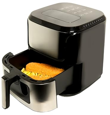 SVE Freidora de aire Digital de 5 litros 1500W Comida saludable Disfruta de Comidas Deliciosas sin Aceite Fríe/Cocina/Asa Cocina con hasta un 80% menos de grasa