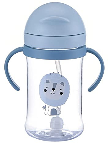 Trinklernbecher Baby Trinkbecher Schnabeltasse, 400ml Trinkbecher Baby, Auslaufsicherer Strohhalmbecher Mit Griffen Silikonbecher Ab 6-12 Monate 1+ Jahr Kleinkinder Babys