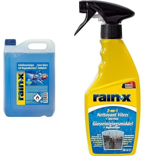 Rain-X Scheibenreiniger mit Regenabweiser & 2-in-1 Scheibenreiniger + Regenabweiser 500ml