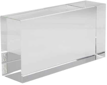 Fuchs Design Glasziegel Glasklinker Crystal Collection Pure poliert, ca. 20x10x5 cm