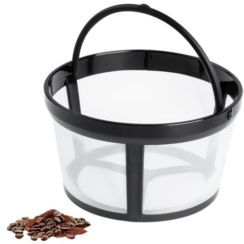 DAJISI Reusable Coffee Filter, Coffee Filters Size 4 with Plastic Handle Coffee Dripper Coffee Filter Nylon Mesh Replaces Paper Coffee Filters Coffee Machine Accessories for Home Coffee Shops