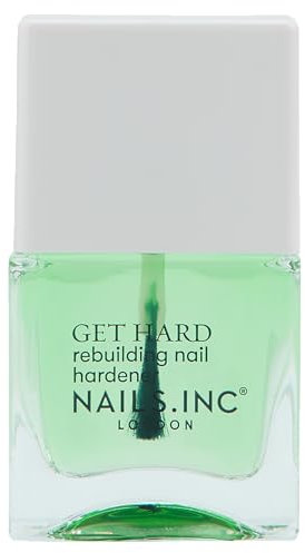 Nails Inc - GET HARD Hardening Base Coat - Stärkender Basislack mit Biotin, Grünkohl, Spinat & Pilzen - Schützt, Härtet und Glättet Nägel in einer Woche - Tierversuchsfrei - Perfekte Maniküre