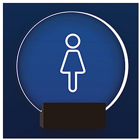 Toilettenschild Badezimmertürschild Beleuchtetes Schild „Badezimmer for Damen und Herren“ zur Wandmontage, weißes Licht, ideale Badezimmerschilder for Büro, Geschäft oder Zuhause, Tür oder Wand, schön