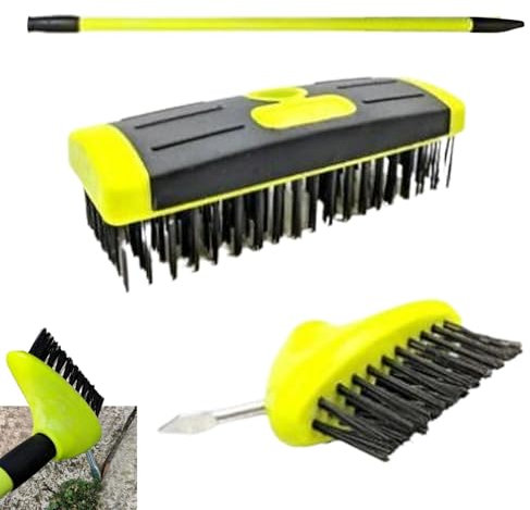 Outil d'extraction de désherbage de Mousse, Brosse de désherbage - Outil de désherbage Efficace | Conception Ergonomique multifonctionnelle d'enlèvement de Mousse d'acier Inoxydable