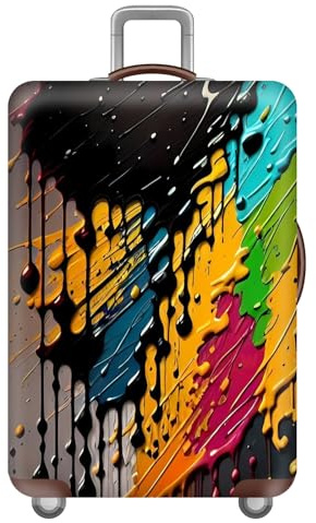 KofferschutzhüLle,Elastisch Kofferbezug,Suitcase Cover,Kratzfest,StaubgeschüTzt KofferhüLle,Hergestellt Aus Polyester,KofferschutzhüLle,FüR Herren,Jugendliche,Kinder,Reise (Graffiti,S(18-21inch))