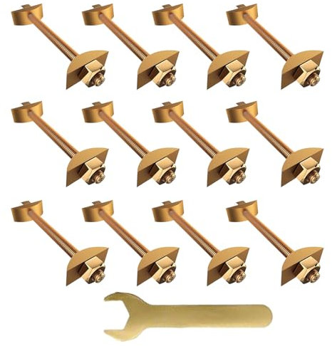 Clamps Butterfly Bolt - Furniture Connector Bolts | M8x100mm Butcher Block Joint Connector | 12x Hardware Nut Bolt Metal Connecting Fittings Drawbolt for Butcher Block Miter Bed Frame