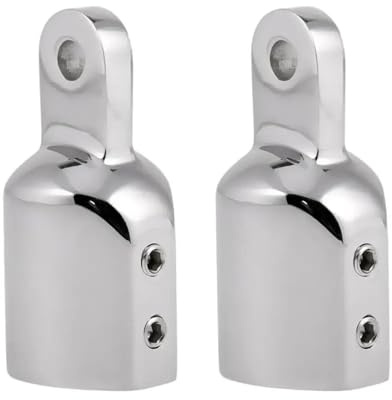 FNWXGMFZ 2Pcs Marine 316 Stainless Steel 1 25mm Eye End Boat Top Cap Fitting Deck Hardware