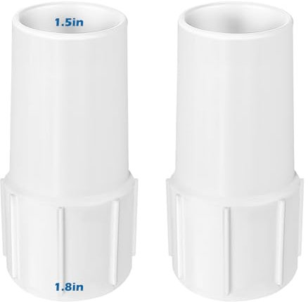 2 adaptadores de manguera de piscina para manguera de piscina de 38 mm de diámetro, fácil de colocar, que puede satisfacer tus necesidades diarias