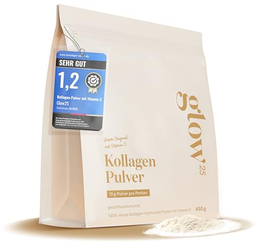 Glow25® Collagene in polvere [450g] - con vitamina C
