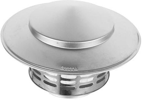 Hemobllo Sombrerete de Chimenea Tapa Protectora Lluvia Tapa de Terminación para Techo Acero Inoxidable para Chimeneas de Jardín o Terraza