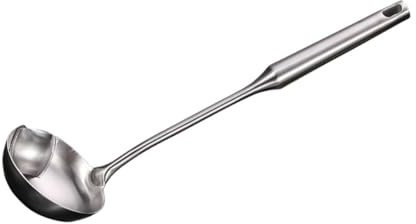 BESPORTBLE Louche Acier Inoxydable Cuillère Séparateur de Graisse pour Soupe Manche Lisse Rangement Cuisine Professionnelle